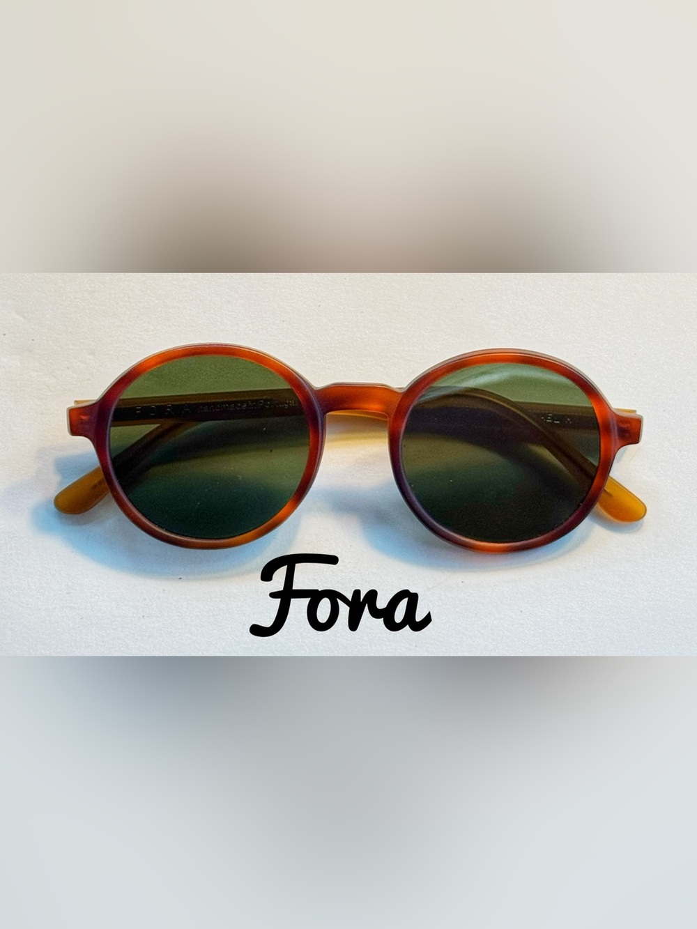 Fora Tortoiseshell Round Sunglasses - Unisex